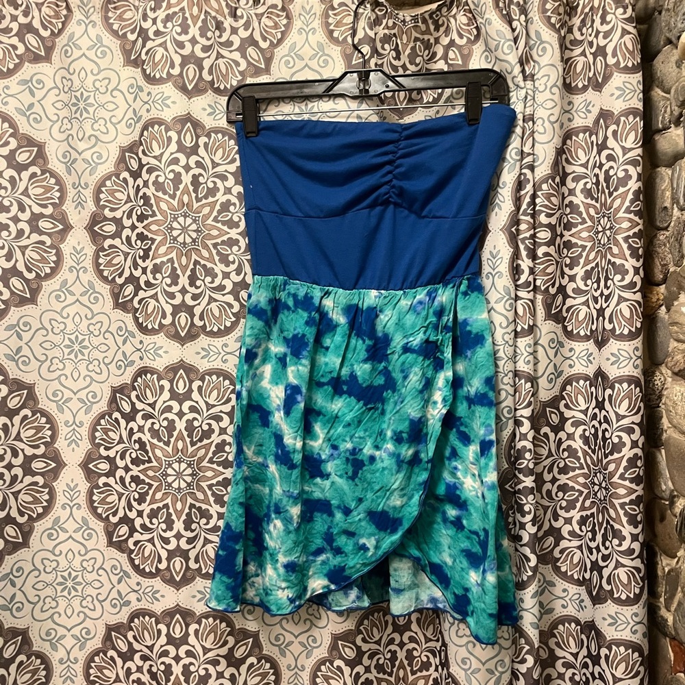Size large sts blue tie dye dress